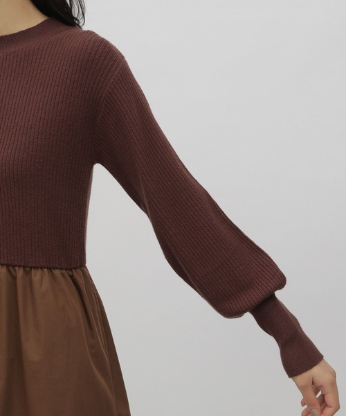 LAKOLE（ラコレ）の「異素材ミックスワンピース / 168392（ワンピース