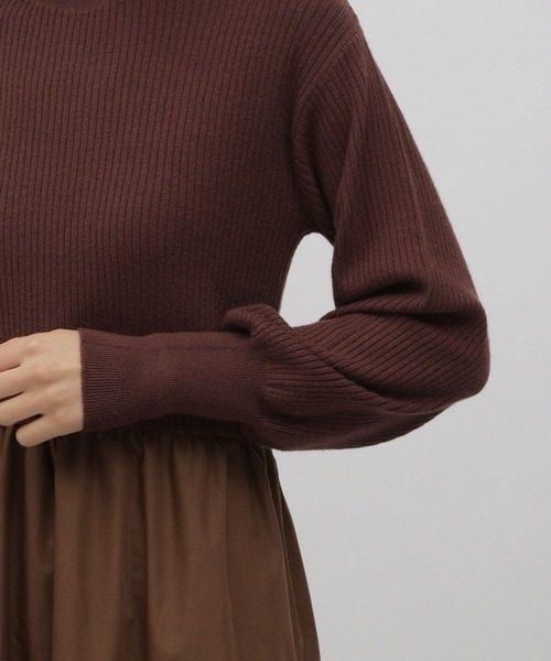 LAKOLE（ラコレ）の「異素材ミックスワンピース / 168392（ワンピース