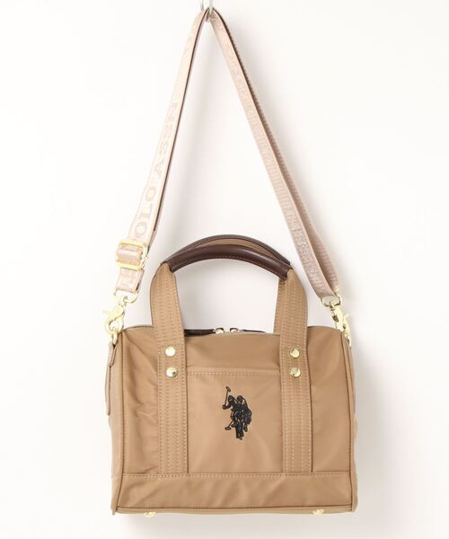 U.S. POLO ASSN.（ユーエスポロアッスン）の「【U.S. POLO ASSN.】 ユーエスポロアッスン　リサイクルナイロン　ミニボストンバッグ　USPA-2635（ボストンバッグ・レディース・イエロー/ブラック/ベージュ/ネイビー/グレー・FREE）」の7枚目の写真