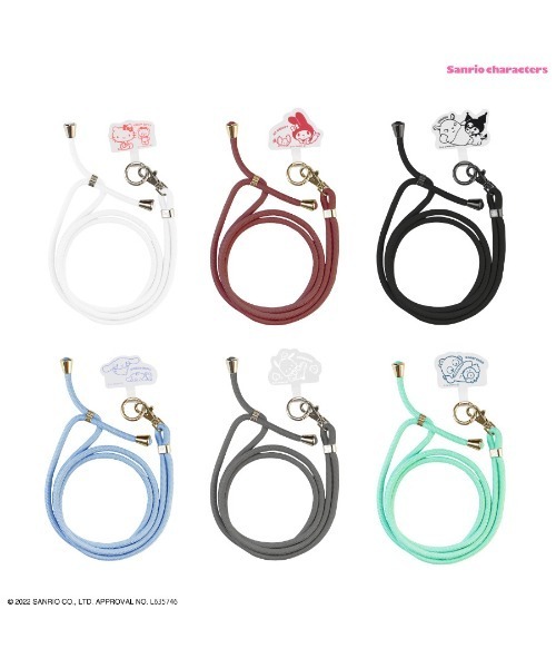 sanrio(サンリオ)の「Sanrio/サンリオ マルチリングプラス ストラップセット(スマホグッズ・レディース・ブラック/ライトブルー/エメラルドブルー/レッド系その他/レッド/ホワイト・ONE SIZE)」の8枚目の写真
