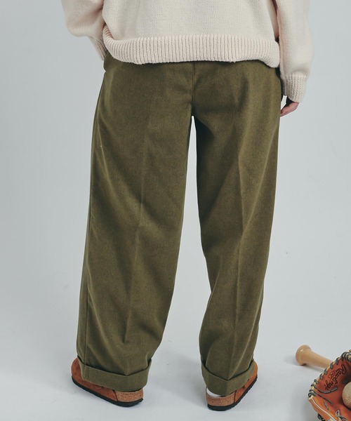 MUHET(ミュエータ)の「アソートストレートパンツ(スラックス・レディース・カーキ/チャコールグレー/ブラウン・SMALL/MEDIUM/X-LARGE)」の5枚目の写真