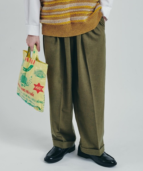 MUHET(ミュエータ)の「アソートストレートパンツ(スラックス・レディース・カーキ/チャコールグレー/ブラウン・SMALL/MEDIUM/X-LARGE)」の10枚目の写真