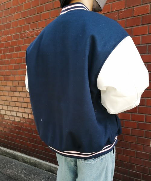 Starting Over(スターティングオーバー)の「ポリメルトンスタジャン/レディース メンズ(スタジャン・メンズ・ブラック/グリーン/ネイビー・M/L/XL)」の16枚目の写真