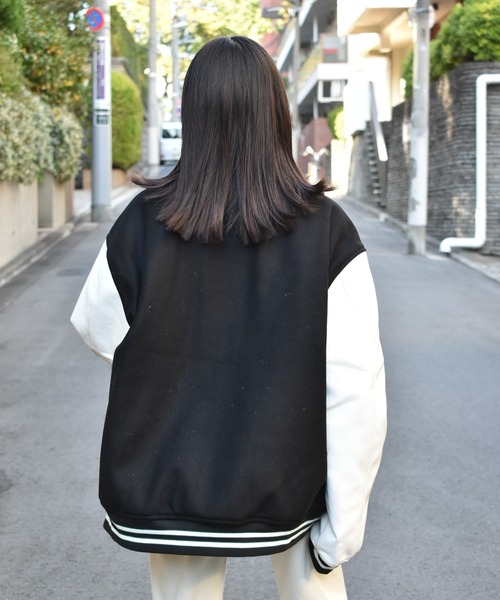 Starting Over(スターティングオーバー)の「ポリメルトンスタジャン/レディース メンズ(スタジャン・メンズ・ブラック/グリーン/ネイビー・M/L/XL)」の20枚目の写真