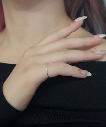 【blatto 925silver】シンプル　重ねつけリング　ペアリング  DZ136 Nn