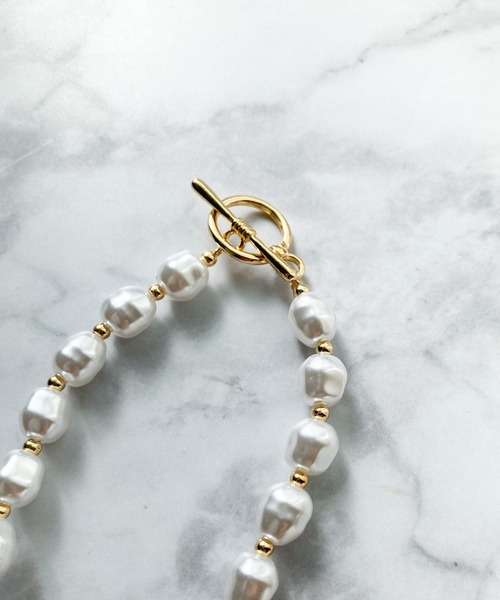 yu-ka（ユーカ）の「YU-KA : マンテルパールネックレス（ネックレス・レディース・ゴールド・FREE）」の2枚目の写真