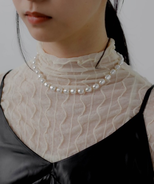 yu-ka（ユーカ）の「YU-KA : マンテルパールネックレス（ネックレス・レディース・ゴールド・FREE）」の5枚目の写真