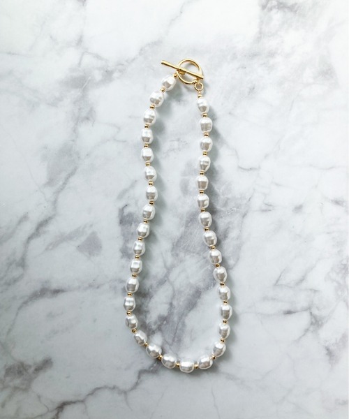 yu-ka（ユーカ）の「YU-KA : マンテルパールネックレス（ネックレス・レディース・ゴールド・FREE）」の4枚目の写真