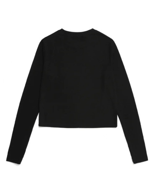 ★DXOH★Season logo uniform semi-warmer crop tee[wh]★人気 DXOH] SEASONS LOGO SEMI WARMER CROP T-SHIRTS