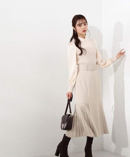 PROPORTION BODY DRESSING（プロポーションボディドレッシング）の「サイドプリーツマーメイド / 1213120109（スカート・レディース・ブルー/ブラック/ベージュ・SMALL/MEDIUM）」の19枚目の写真