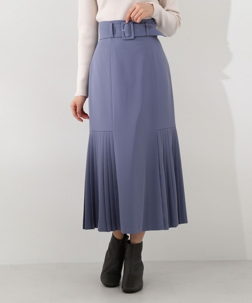 PROPORTION BODY DRESSING（プロポーションボディドレッシング）の「サイドプリーツマーメイド / 1213120109（スカート・レディース・ブルー/ブラック/ベージュ・SMALL/MEDIUM）」の20枚目の写真