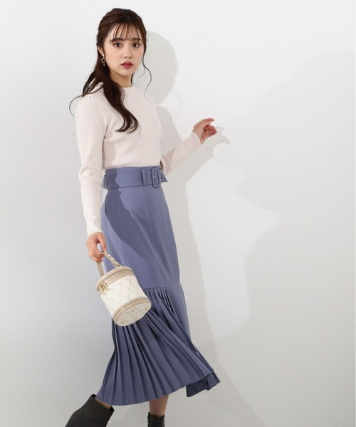 PROPORTION BODY DRESSING（プロポーションボディドレッシング）の「サイドプリーツマーメイド / 1213120109（スカート・レディース・ブルー/ブラック/ベージュ・SMALL/MEDIUM）」の18枚目の写真