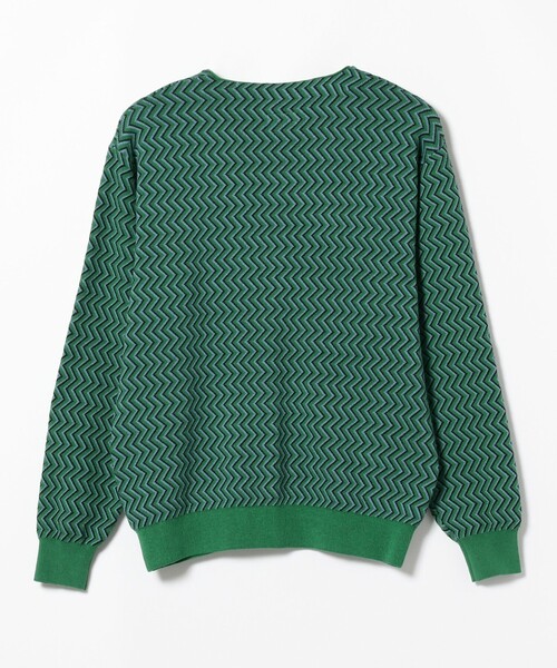 BEAMS（ビームス）の「BEAMS / ジグザグ ジャカード カーディガン（カーディガン/ボレロ・メンズ・レッド系その他6/グリーン・M/L/XL/S）」の22枚目の写真