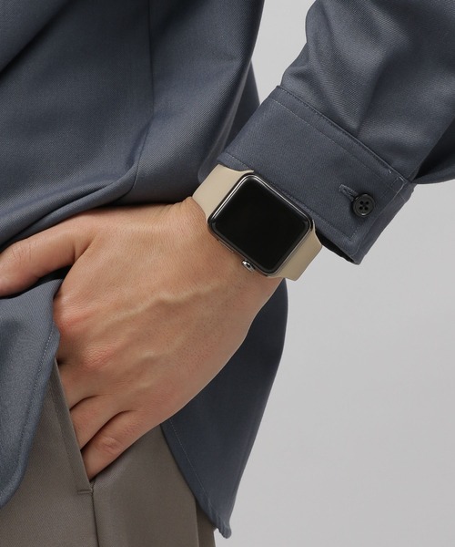 LAKOLE（ラコレ）の「AppleWatchバンド / 176642（デジタル腕時計・レディース・ホワイト/チャコール/ブラック/レッド/オレンジ/ベージュ/ダークブルー・X-SMALL/SMALL）」の5枚目の写真