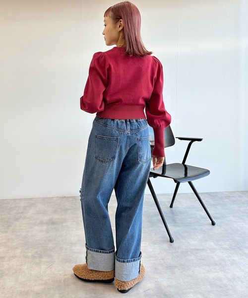 w closet（ダブルクローゼット）の「ハートボタンカーディガン