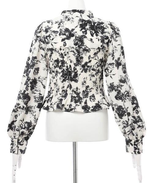 INGNI（イング）の「デコルテオープンブラウス（シャツ/ブラウス・レディース・オフホワイト/ホワイト系5/ブラック/ホワイト系その他4/その他3・M）」の8枚目の写真