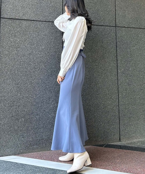 INGNI（イング）の「デコルテオープンブラウス（シャツ/ブラウス・レディース・オフホワイト/ホワイト系5/ブラック/ホワイト系その他4/その他3・M）」の18枚目の写真