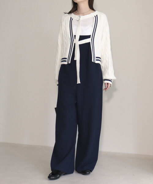 fredy emue（フレディエミュ）の「2WAYケーブル柄ボレロカーディガン（カーディガン/ボレロ・レディース・オフホワイト/ベージュ・38）」の22枚目の写真