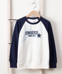 CONVERSE（コンバース）の「【CONVERSE/コンバース】ビッグシルエット スニーカー＆ブランドロゴ イラスト ラバープリント キッズラグラントレーナー/ 裏毛/【140ｃｍ-160ｃｍ】（スウェット・キッズ）」