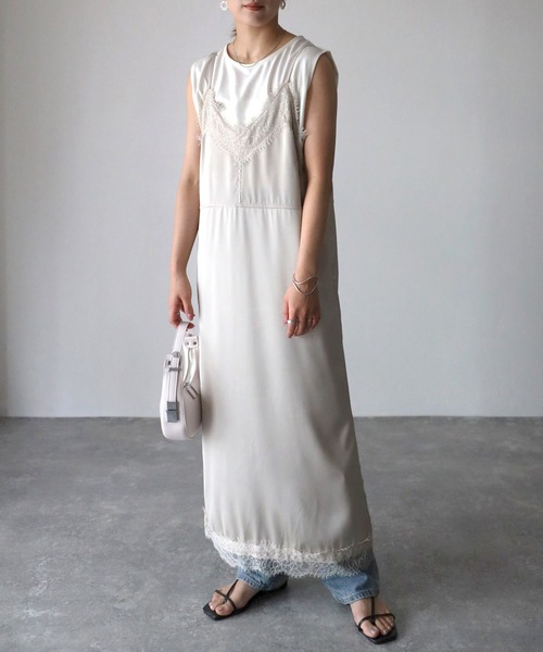 【美品】MSGM エムエスジーエム サテン×ツイード ペイズリー ワンピース サマーツイードワンピース | msgracy