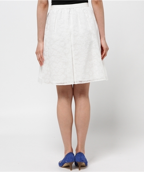 NATURAL BEAUTY BASIC（ナチュラルビューティーベーシック）の「フラワーオパールスカート（スカート・レディース・ホワイト系その他/ネイビー・SMALL/X-SMALL/MEDIUM）」の11枚目の写真