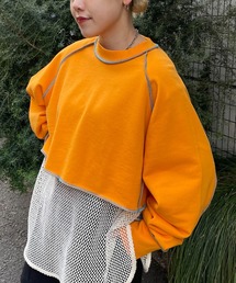 CIAOPANIC | 【2023SSアイテム】配色ステッチショートスウェット(スウェット)