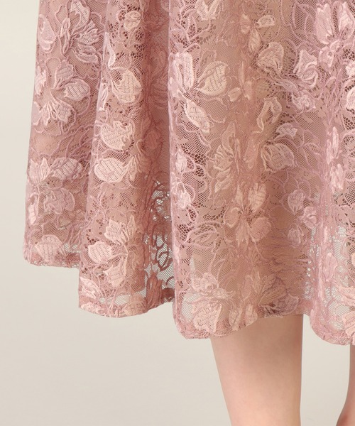 LAISSE PASSE（レッセパッセ）の「《LAISSE PASSE PREMIUM LINE》プリムラレース刺繍ミディスカート（スカート・レディース・ラベンダー/スモークピンク・MEDIUM/SMALL）」の15枚目の写真