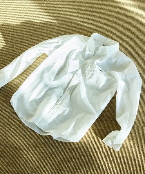 TOWNCRAFT(タウンクラフト)の「TOWN CRAFT/タウンクラフト 別注 リラックスフィットシャツ/RELAXFIT R/C SHT(シャツ/ブラウス・メンズ・ホワイト/ブルーグリーン/ブルー/サックスブルー・MEDIUM/LARGE)」の6枚目の写真