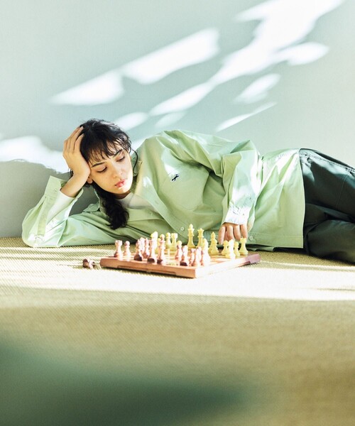 TOWNCRAFT(タウンクラフト)の「TOWN CRAFT/タウンクラフト 別注 リラックスフィットシャツ/RELAXFIT R/C SHT(シャツ/ブラウス・メンズ・ホワイト/ブルーグリーン/ブルー/サックスブルー・MEDIUM/LARGE)」の8枚目の写真