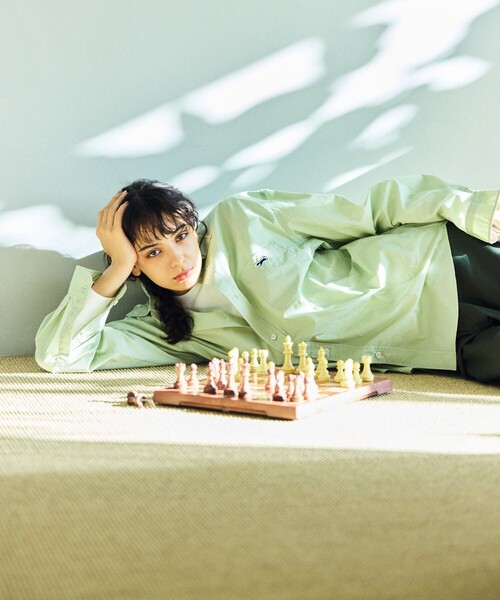 TOWNCRAFT(タウンクラフト)の「TOWN CRAFT/タウンクラフト 別注 リラックスフィットシャツ/RELAXFIT R/C SHT(シャツ/ブラウス・メンズ・ホワイト/ブルーグリーン/ブルー/サックスブルー・MEDIUM/LARGE)」の9枚目の写真