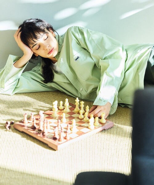 TOWNCRAFT(タウンクラフト)の「TOWN CRAFT/タウンクラフト 別注 リラックスフィットシャツ/RELAXFIT R/C SHT(シャツ/ブラウス・メンズ・ホワイト/ブルーグリーン/ブルー/サックスブルー・MEDIUM/LARGE)」の10枚目の写真