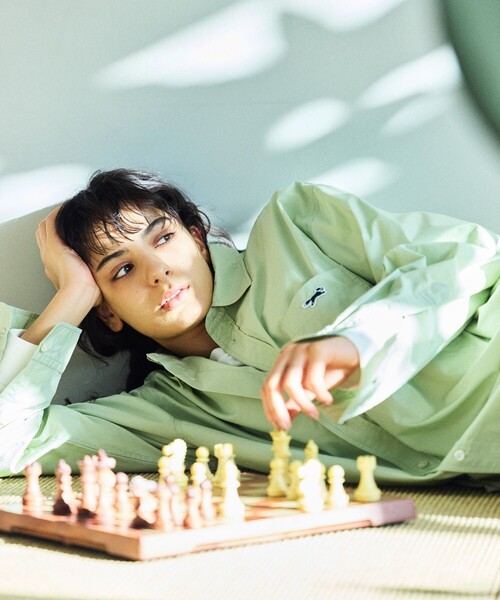 TOWNCRAFT(タウンクラフト)の「TOWN CRAFT/タウンクラフト 別注 リラックスフィットシャツ/RELAXFIT R/C SHT(シャツ/ブラウス・メンズ・ホワイト/ブルーグリーン/ブルー/サックスブルー・MEDIUM/LARGE)」の11枚目の写真