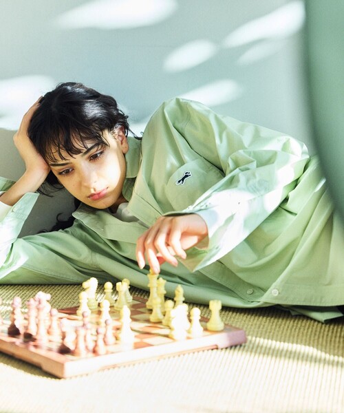 TOWNCRAFT(タウンクラフト)の「TOWN CRAFT/タウンクラフト 別注 リラックスフィットシャツ/RELAXFIT R/C SHT(シャツ/ブラウス・メンズ・ホワイト/ブルーグリーン/ブルー/サックスブルー・MEDIUM/LARGE)」の13枚目の写真