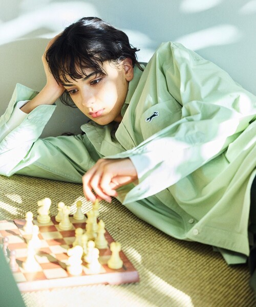 TOWNCRAFT(タウンクラフト)の「TOWN CRAFT/タウンクラフト 別注 リラックスフィットシャツ/RELAXFIT R/C SHT(シャツ/ブラウス・メンズ・ホワイト/ブルーグリーン/ブルー/サックスブルー・MEDIUM/LARGE)」の16枚目の写真