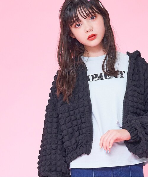 algy（アルジー）の「トレーナーロンT（Tシャツ/カットソー・キッズ・ミント/オフホワイト/ブラック・XXX-SMALL/XX-SMALL/X-SMALL/MEDIUM/SMALL）」の3枚目の写真