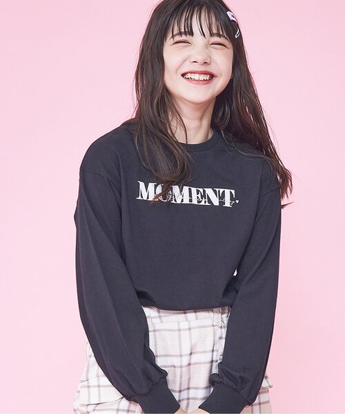algy（アルジー）の「トレーナーロンT（Tシャツ/カットソー・キッズ・ミント/オフホワイト/ブラック・XXX-SMALL/XX-SMALL/X-SMALL/MEDIUM/SMALL）」の2枚目の写真