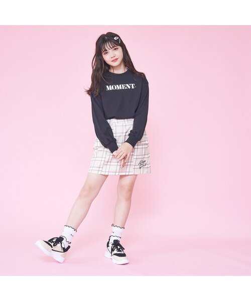algy（アルジー）の「トレーナーロンT（Tシャツ/カットソー・キッズ・ミント/オフホワイト/ブラック・XXX-SMALL/XX-SMALL/X-SMALL/MEDIUM/SMALL）」の4枚目の写真