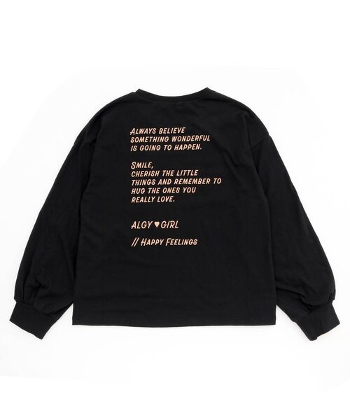algy（アルジー）の「トレーナーロンT（Tシャツ/カットソー・キッズ・ミント/オフホワイト/ブラック・XXX-SMALL/XX-SMALL/X-SMALL/MEDIUM/SMALL）」の16枚目の写真