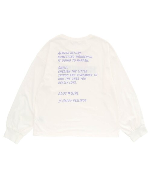 algy（アルジー）の「トレーナーロンT（Tシャツ/カットソー・キッズ・ミント/オフホワイト/ブラック・XXX-SMALL/XX-SMALL/X-SMALL/MEDIUM/SMALL）」の18枚目の写真