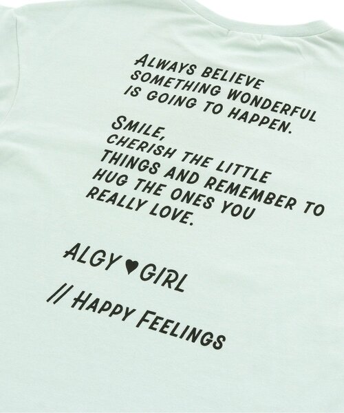 algy（アルジー）の「トレーナーロンT（Tシャツ/カットソー・キッズ・ミント/オフホワイト/ブラック・XXX-SMALL/XX-SMALL/X-SMALL/MEDIUM/SMALL）」の22枚目の写真