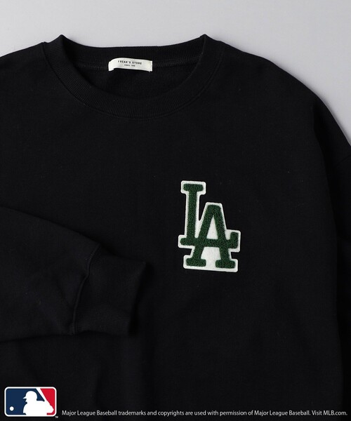 FREAK'S STORE(フリークスストア)の「MLB × FREAK'S STORE/エムエルビー/メジャーリーグベースボール MLB LA裏毛クルーネックスウェット(スウェット・レディース・ナチュラル/グレー/ブラック/ネイビー・フリ-)」の12枚目の写真