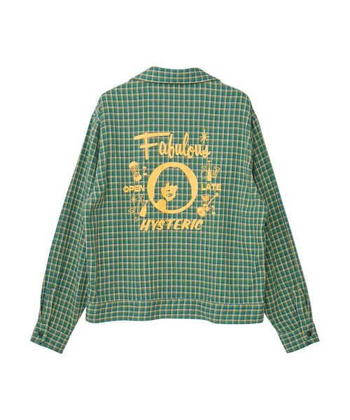 HYSTERIC GLAMOUR（ヒステリックグラマー）の「FAB HYSTERIC パナマチェックシャツ（シャツ/ブラウス・メンズ・ブラウン系その他/グリーン系その他/ブルー系その他・MEDIUM/LARGE/X-LARGE/SMALL）」の2枚目の写真