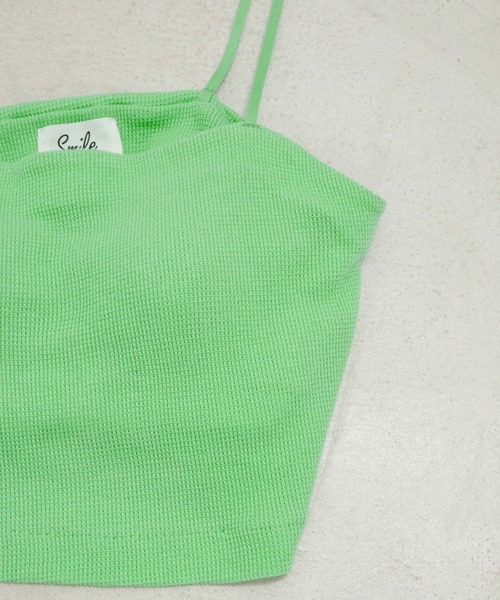 SALON adam et rope'（サロン アダム エ ロペ）の「【Smile Cotton】パット付きチューブトップ/ビスチェ（チューブトップ・レディース・ホワイト/グリーン系その他/ブラック・FREE）」の11枚目の写真