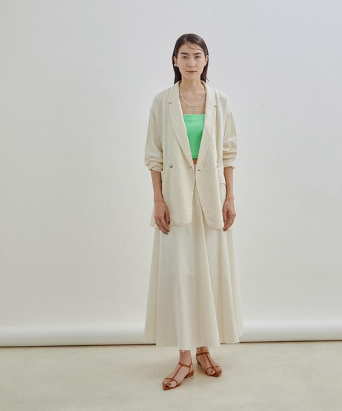 SALON adam et rope'（サロン アダム エ ロペ）の「【Smile Cotton】パット付きチューブトップ/ビスチェ（チューブトップ・レディース・ホワイト/グリーン系その他/ブラック・FREE）」の17枚目の写真