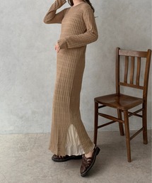 【apres jour clair】シアーニットワンピース【ZOZOTOWN限定アイテム】