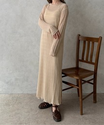 apres jour clair | 【apres jour clair】シアーニットワンピース【ZOZOTOWN限定アイテム】(ワンピース)