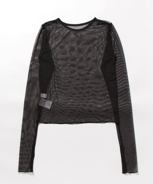 hellam（へラム）の「タイダイ柄 シアートップス（その他トップス・レディース・ベージュ/ブラック/グレー・FREE）」の4枚目の写真