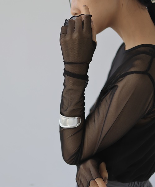 hellam（へラム）の「タイダイ柄 シアートップス（その他トップス・レディース・ベージュ/ブラック/グレー・FREE）」の15枚目の写真