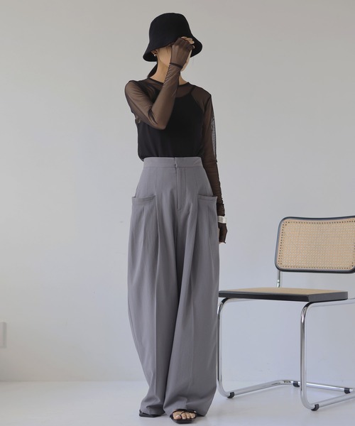 hellam（へラム）の「タイダイ柄 シアートップス（その他トップス・レディース・ベージュ/ブラック/グレー・FREE）」の17枚目の写真