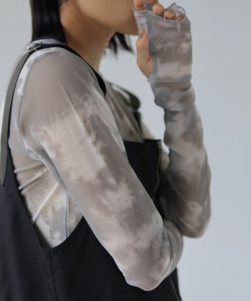 hellam（へラム）の「タイダイ柄 シアートップス（その他トップス・レディース・ベージュ/ブラック/グレー・FREE）」の22枚目の写真